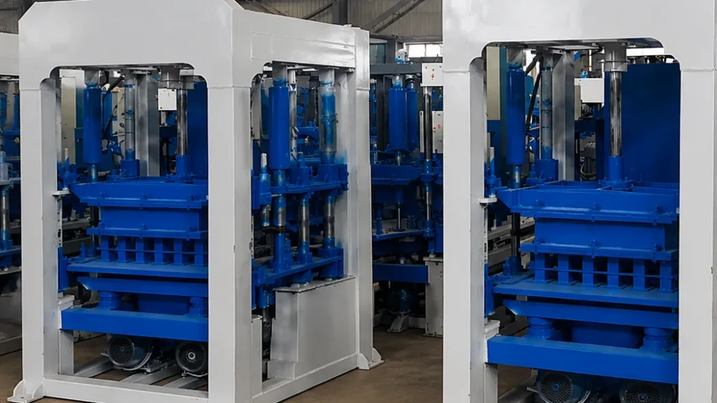 YUJI concrete block making machine CNC mold fabrication and precision mechanical assembly line