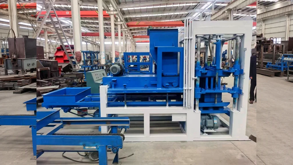 YUJI Machine standardized heavy-duty concrete block machine manufacturing workshop and machinery assembly plant