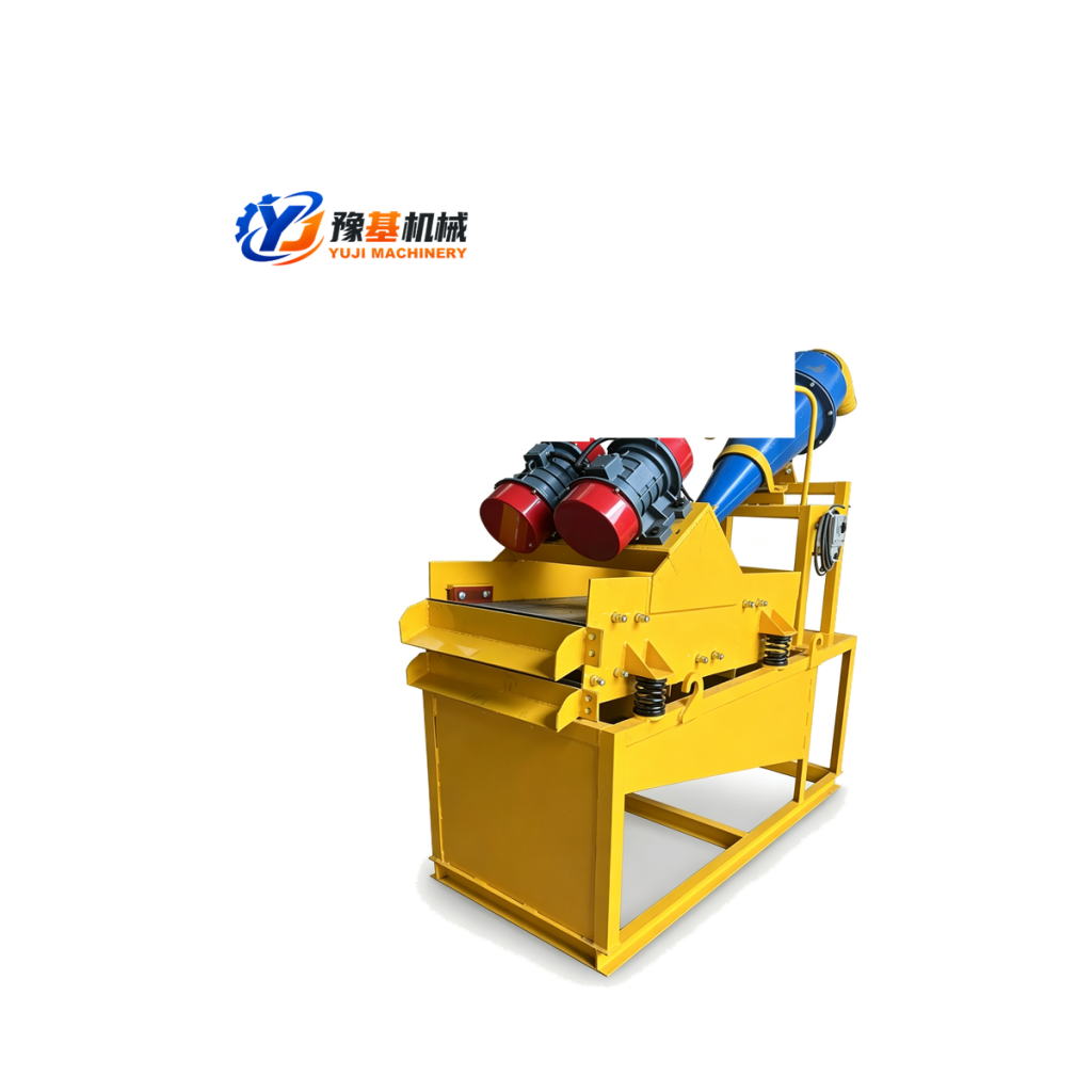 YUJI MACHINERY YJ-100A heavy duty fine sand recovery machine and slurry dewatering system for construction piling and sand washing plants