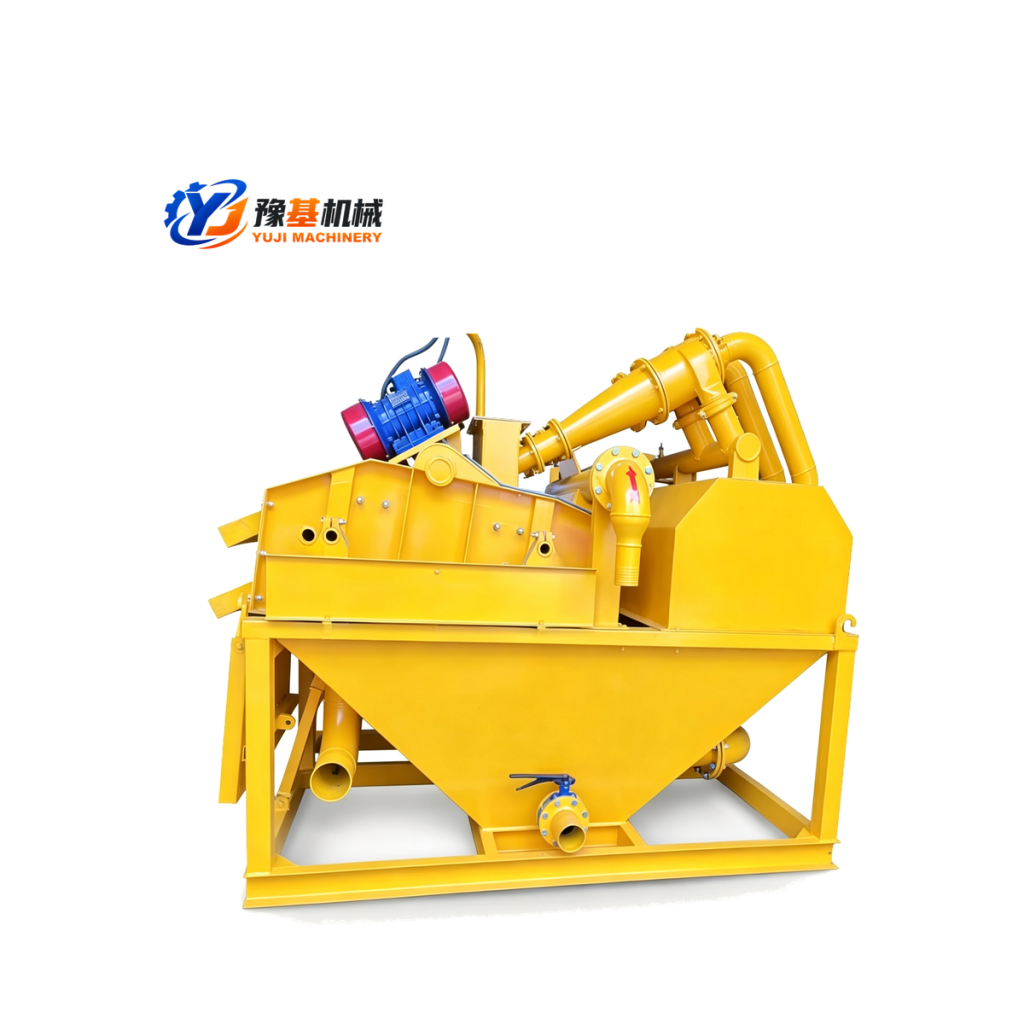 YUJI MACHINERY YJ-150 hydrocyclone mud desander unit for foundation piling and bored tunnel drilling slurry purification