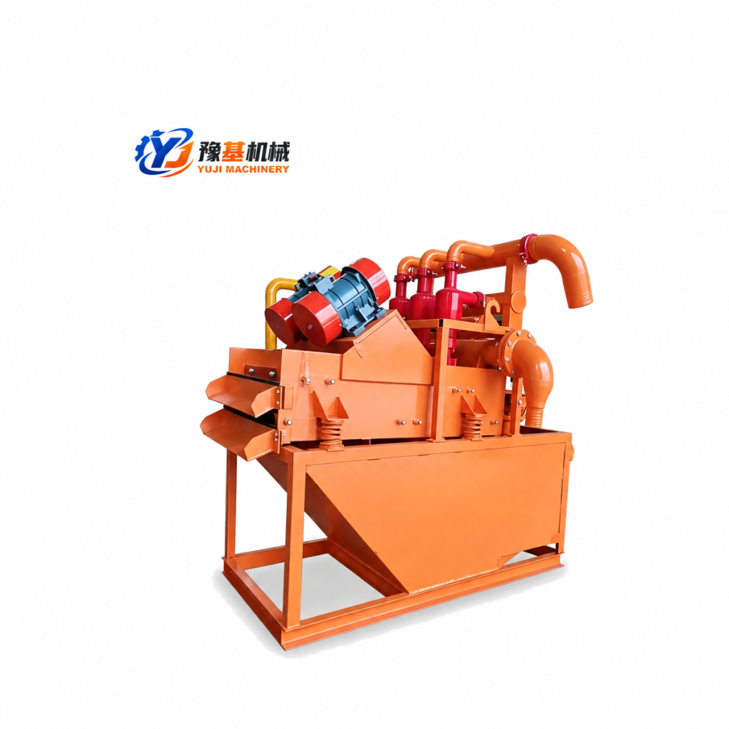 YUJI MACHINERY YJ-30 compact mud desander for micro-tunneling and trenchless HDD directional drilling slurry management