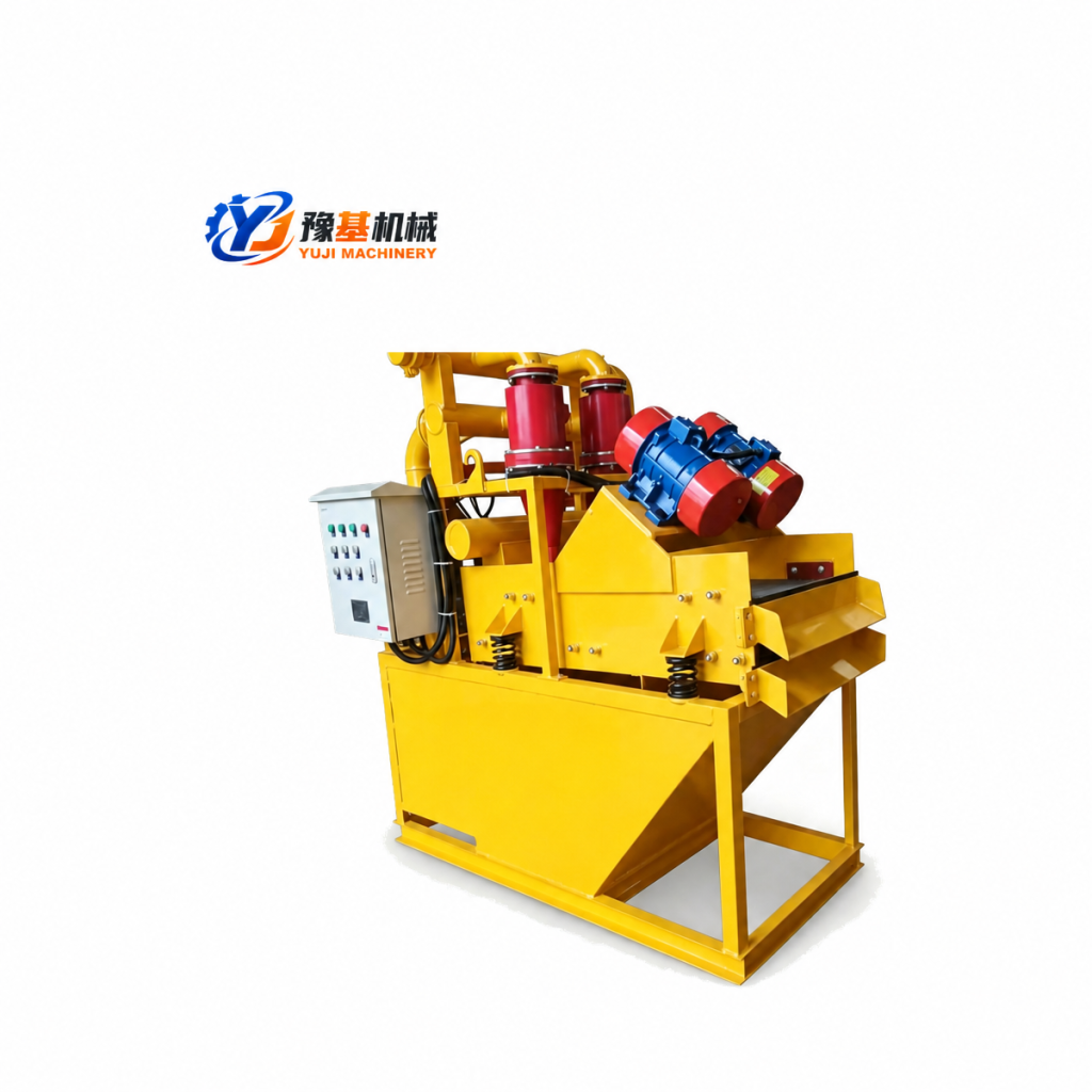 YUJI MACHINERY YJ-50 mud desanding unit for rotary drilling rig slurry recycling and pile foundation engineering