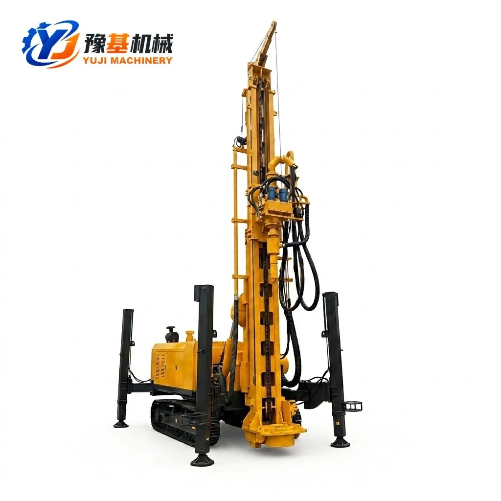 YUJI MACHINERY YJ-RC600 hydraulic crawler mounted reverse circulation drilling rig for mineral exploration and deep water well constructi
