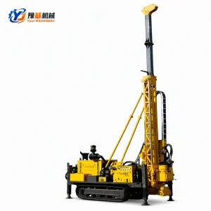 YX-20 crawler hydraulic core drilling rig with 162kW engine and 40T pullback force for 2500m deep core exploration