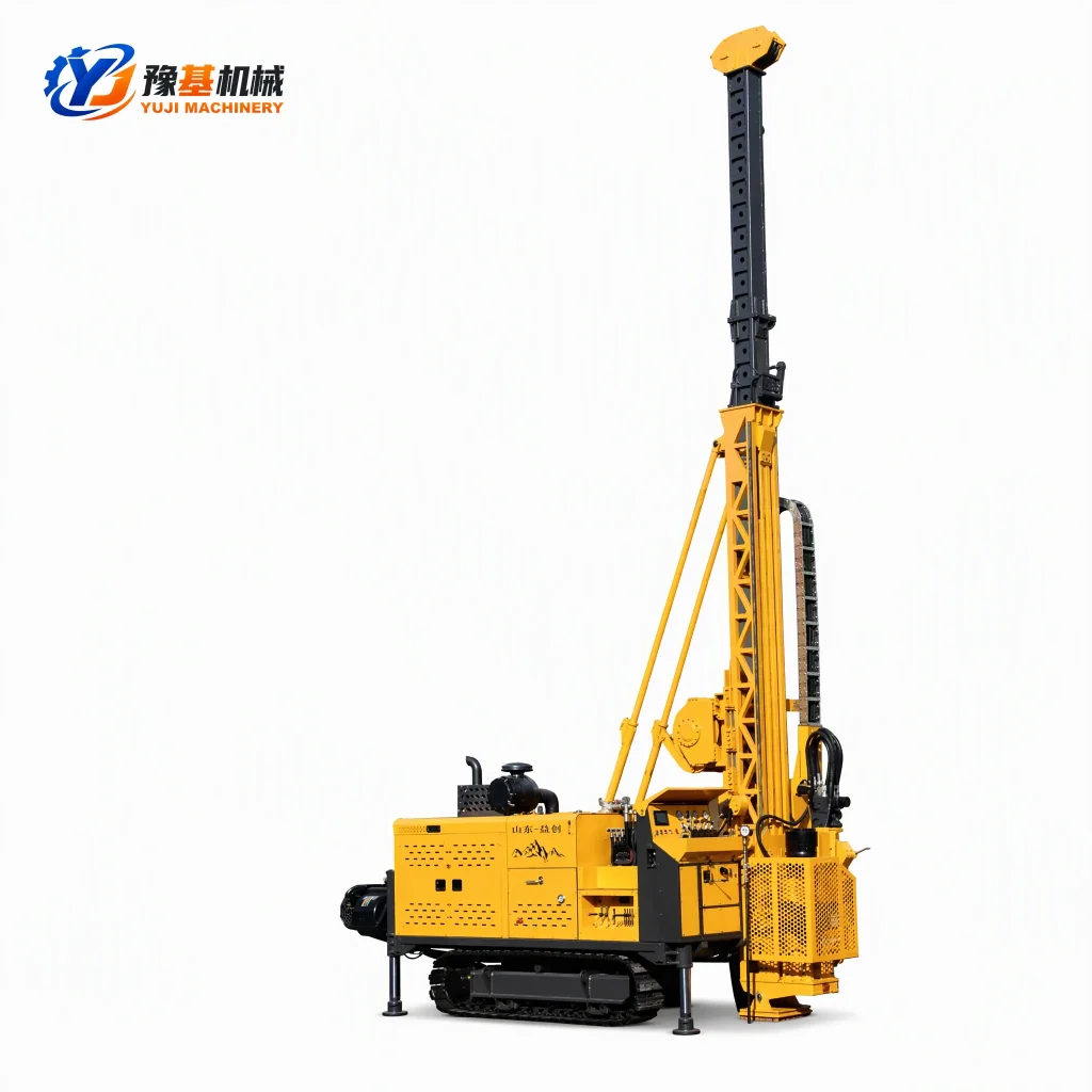 YX-22 crawler hydraulic core drilling rig with 179kW Cummins engine and 44T pullback force for 2800m deep core exploration